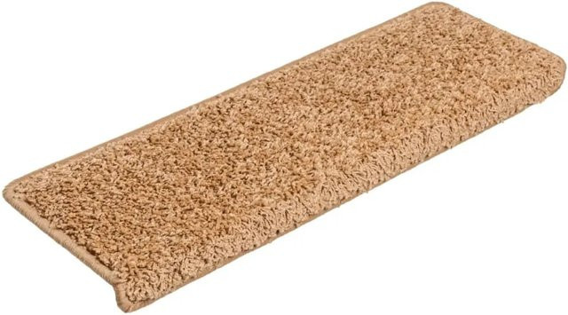 vidaXL Stufenmatten 10er Set Beige, selbstklebend und rutschfest, B/T/H: 65 x 21 x 4 cm - Bild 1