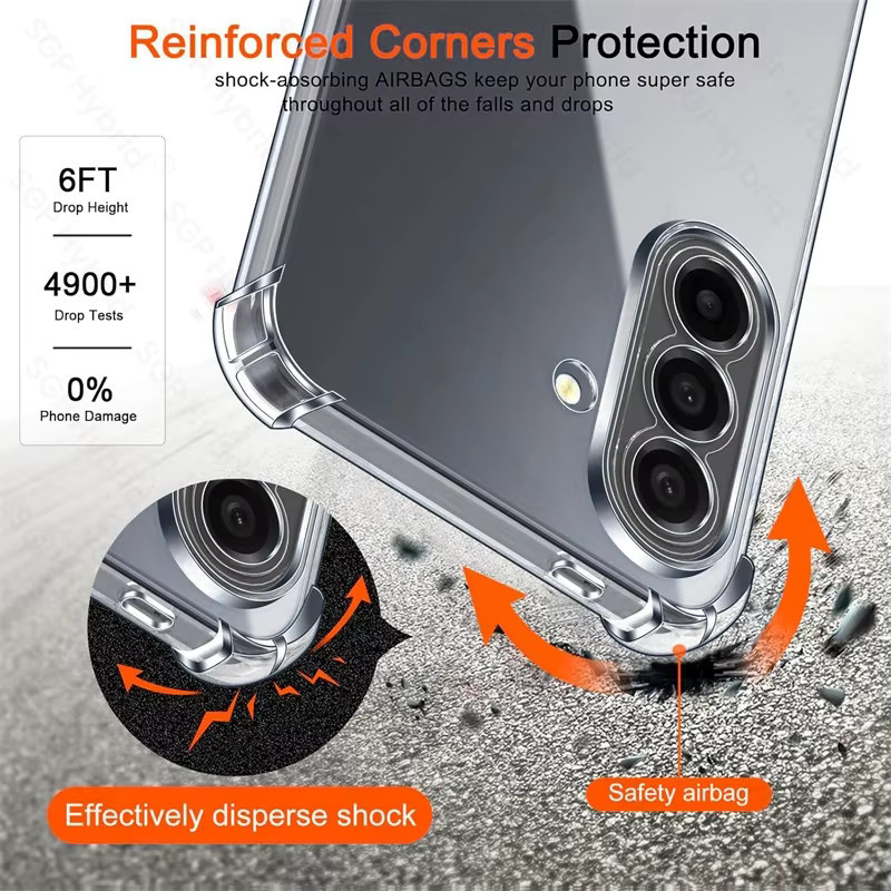 Transparente Silikon Schutzhülle für Samsung Galaxy A57 5G mit Anti-Vergilbungsschutz und stoßfestem Design - Bild 5
