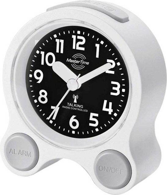 Master Time MTC-71030-12W Sprechender Funk Wecker in Weiß - Bild 1