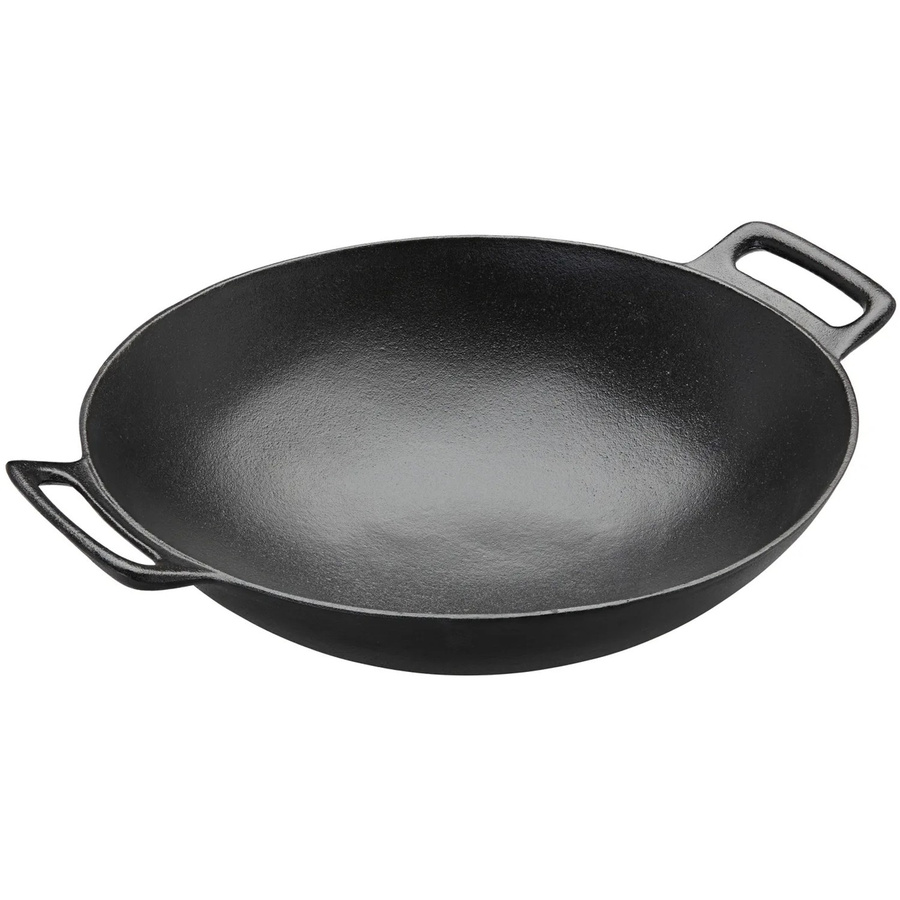 Rösle Wok Vario Pro aus emailliertem Gusseisen, Schwarz, Durchmesser: 36 cm - Bild 2