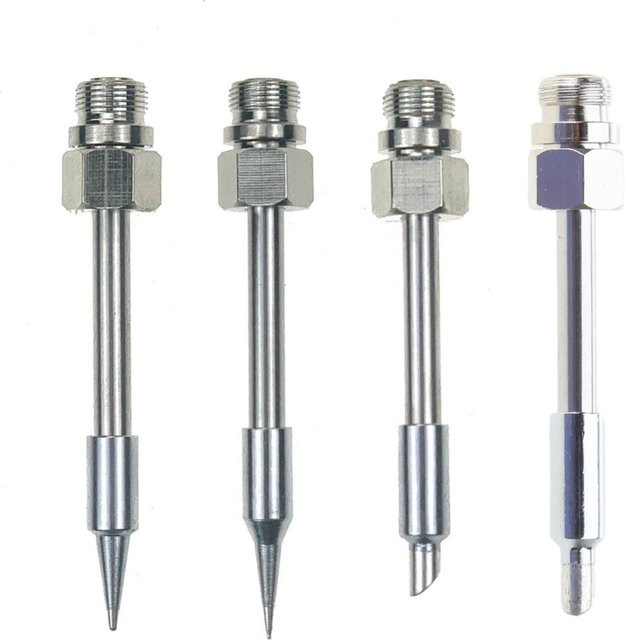 OOTDTY Mini Tragbarer USB Lötkolben mit 510er Schnittstelle und Lötspitze in Silber - Bild 1