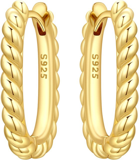 CYCUFF Creolen, 925 Silber, Gold, Damen - Bild 1