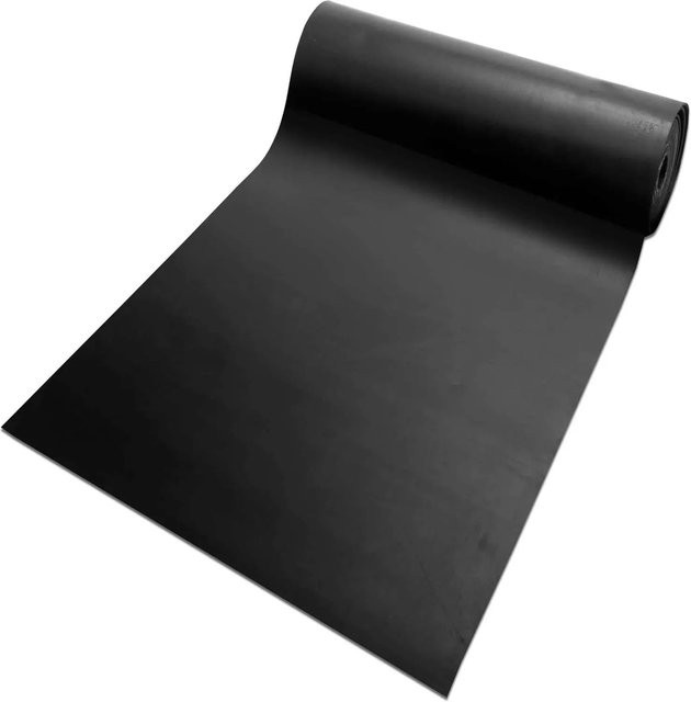 Karat SBR Gummimatte Glatt Schwarz, Breite: 120 cm, Tiefe: 150 cm, Stärke: 1 mm - Bild 1
