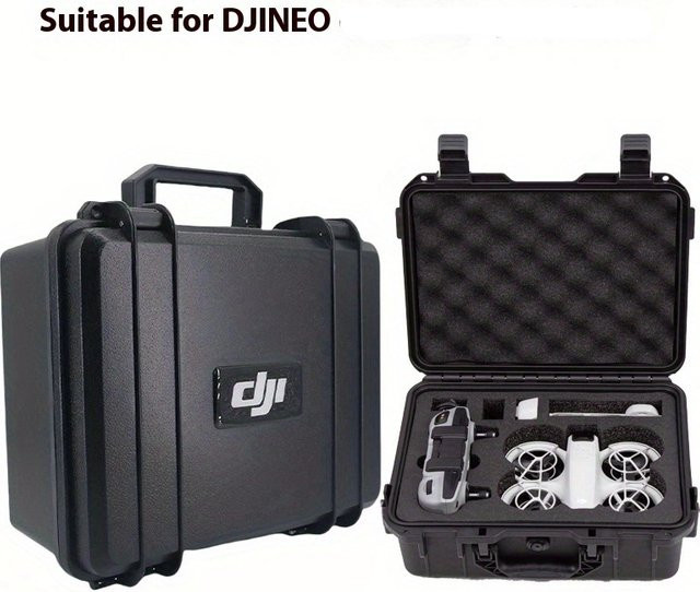 Stoßfester und sturzsicherer Schutzkoffer für DJI NEO in Schwarz - Bild 1