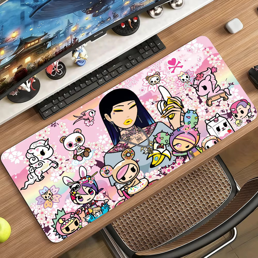 Tokidoki Mauspad Multicolor rutschfeste Gamer-Schreibtischunterlage aus Gummi für Laptop und Büro - Bild 5
