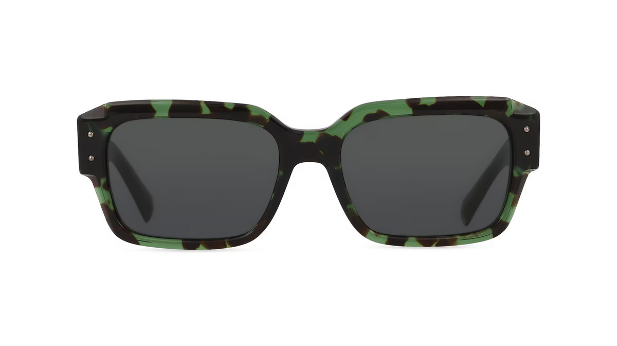 Dolce&Gabbana 0DG4460 Sonnenbrille, Vollrand, Quadratisch, Acetat, Herren, grün, grau - Bild 1