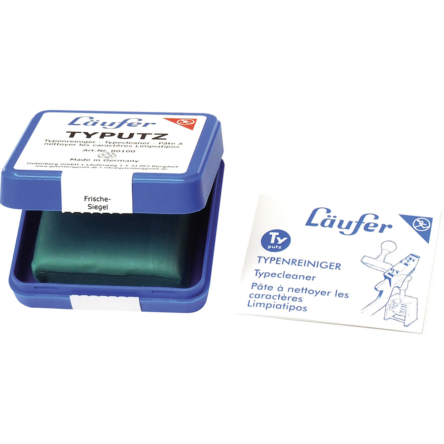 Typutz Läufer Stempelreiniger in Green und Blue aus Rubber - Bild 2