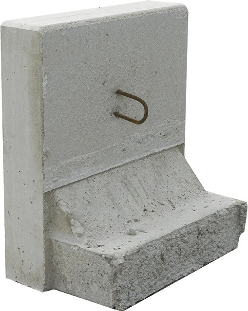 EHL Stützwinkel L-Stein in Grau mit einer Wandstärke von 12 cm, Breite: 50 cm, Höhe: 55 cm - Bild 1