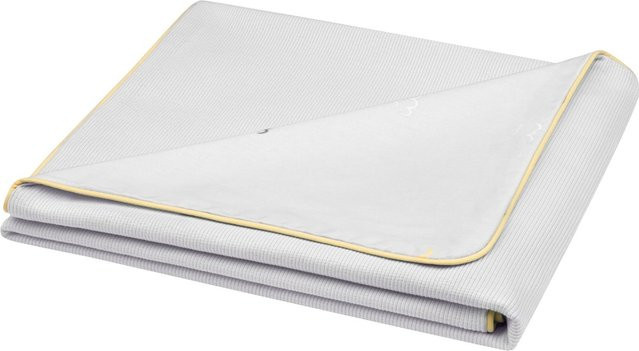Kikka boo Baby-Sommerdecke aus 100 % Baumwolle als Wendedecke in Grau, B x T: 100 x 80 cm - Bild 1