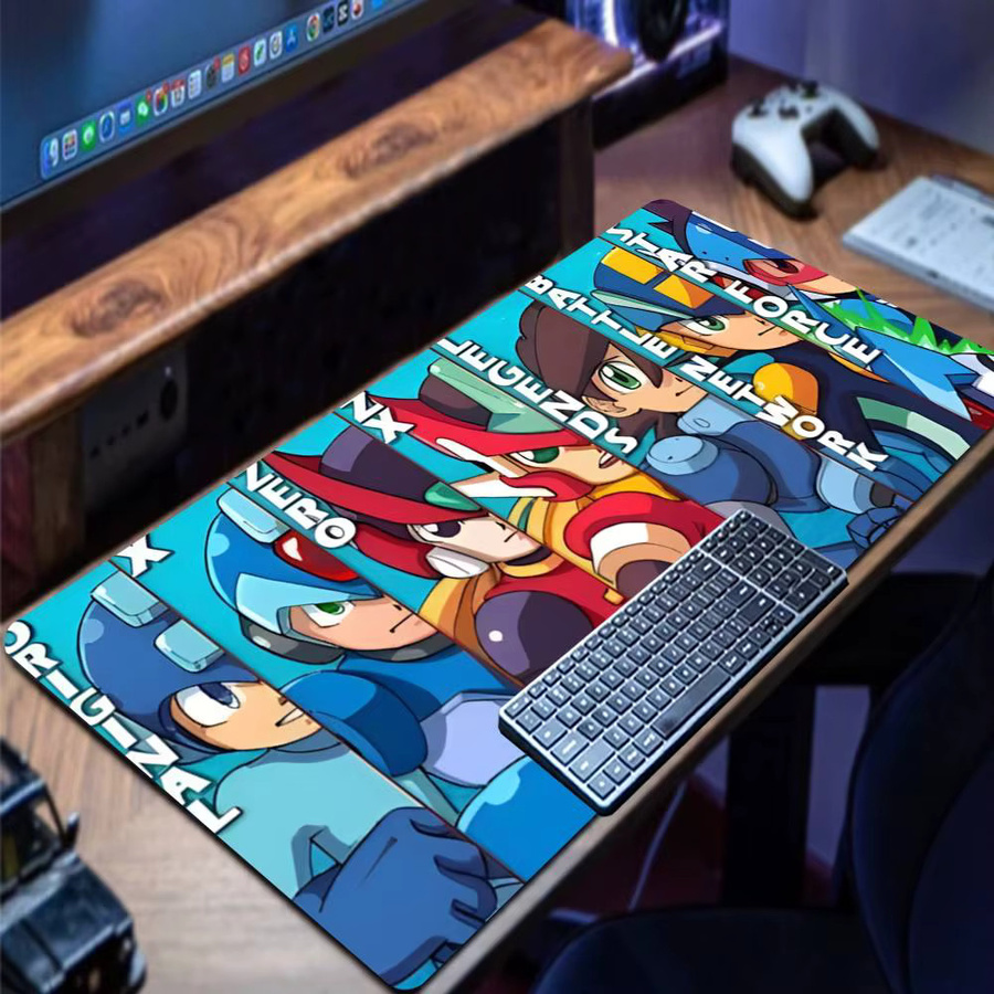 M-Megaman Anime Gaming Mauspad Sakura Deskmat in Multicolour - Bild 5