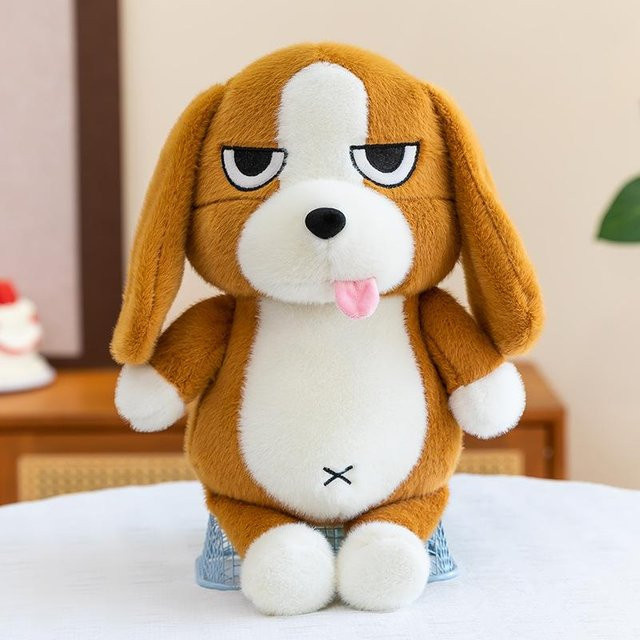 Yiran Health & Beauty Beagle Plüschtier, Stoffhundepuppe, 40cm - Bild 1