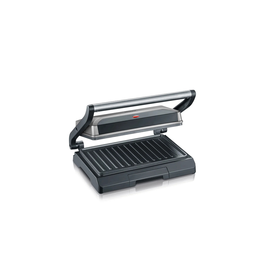 Severin Kompakt-Multigrill KG 2394 Elektro Kontaktgrill in Grau und Schwarz - Bild 2