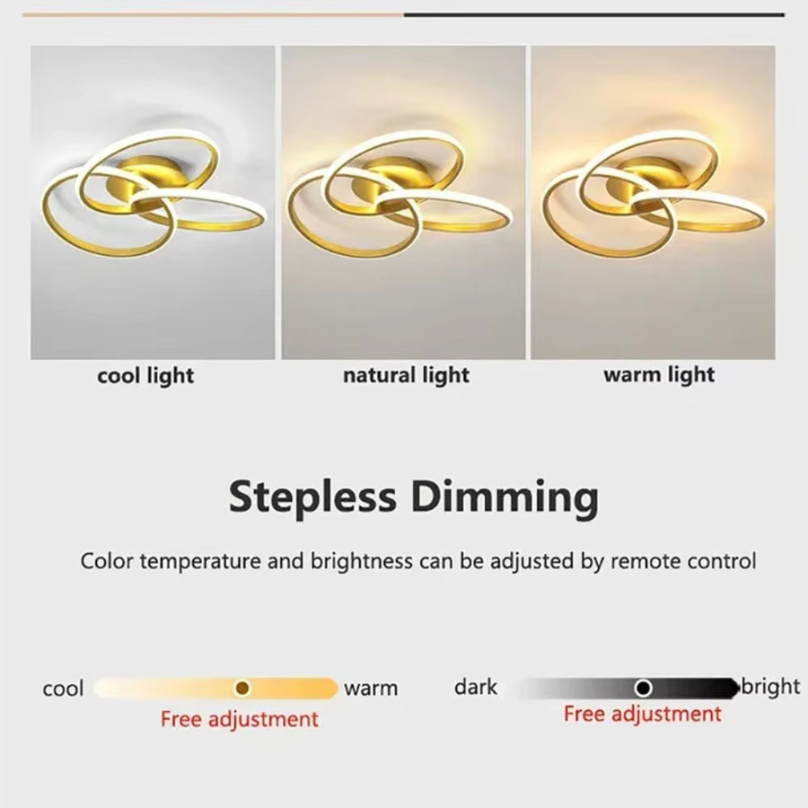 JOYINLED Moderne LED-Deckenleuchte mit integriertem LED-Licht für Wohnzimmer, Esszimmer und Schlafzimmer - Bild 4