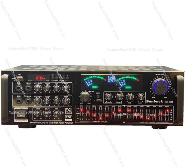 500 W Hochleistungs-Fünfkanal-Leistungsverstärker für High-Fidelity und Karaoke in Schwarz - Bild 1
