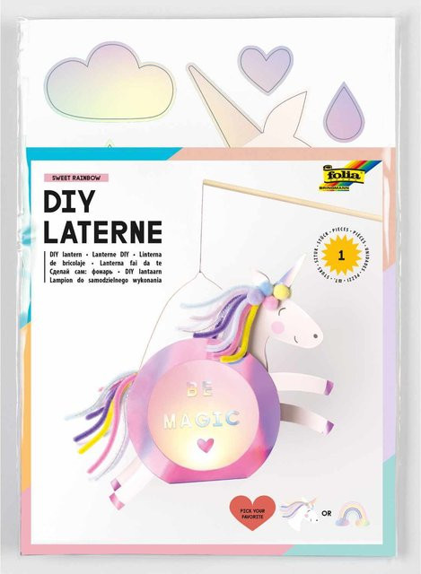 folia Bastelset Laterne Sweet Rainbow - Bild 1