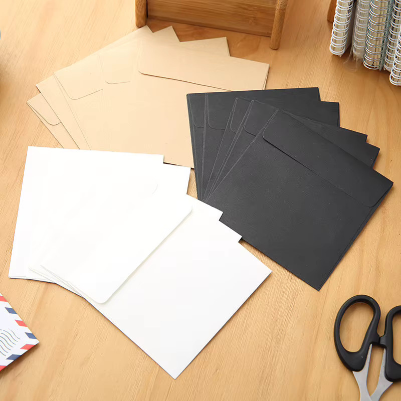50 Stück quadratische Umschläge in Schwarz, 15,24 x 15,24 cm, ideal für Hochzeitseinladungen und Fotos - Bild 2