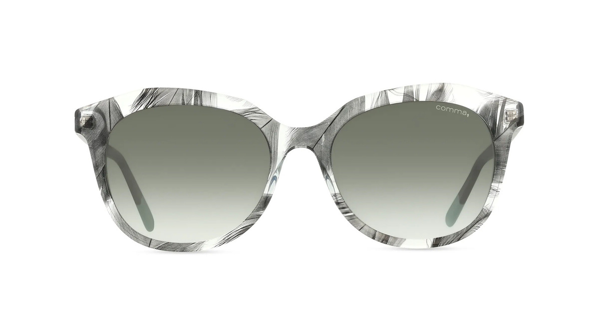 Comma 77213 Sonnenbrille Cat Eye, Vollrand, Kunststoff, Unisex, grau - Bild 1