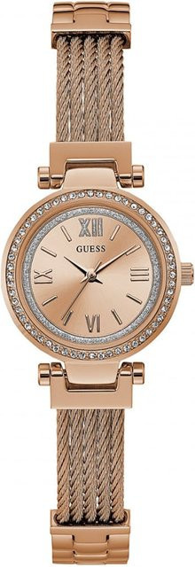 Guess Damenuhr, Quarz, Edelstahl, Roségold, Diamantbesetzt, 27 mm - Bild 1