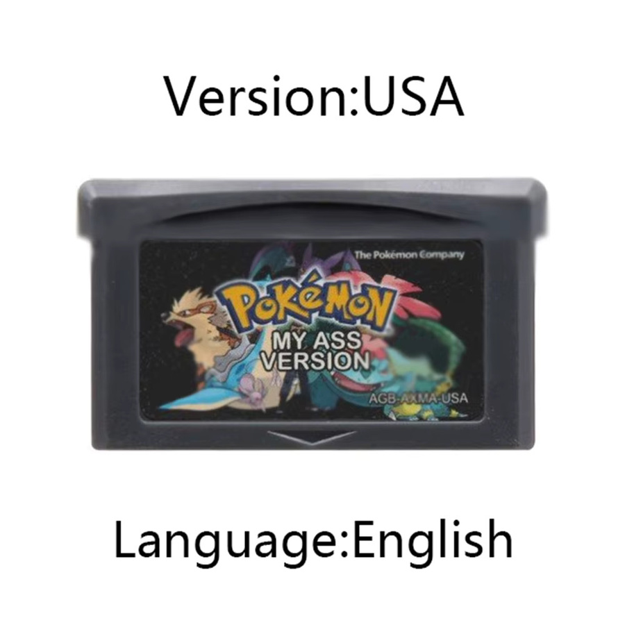 Bandai GBA Spielkassette Pokemon-Serie RPG Videospiel für 32-Bit-Konsole in Grau und Gold - Bild 2