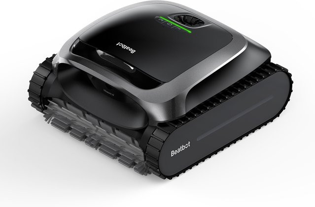 Beatbot AquaSense Kabelloser Roboter-Poolreiniger in Schwarz mit Doppelspülung der Wasserlinie zur Reinigung von Boden, Wänden und Wasserlinie - Bild 1
