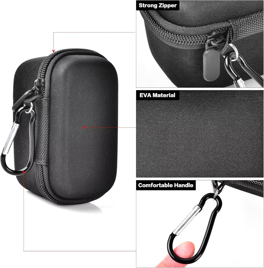 iWALK Tragetasche in Schwarz für Apple Watch Ladegerät und Telefonladegerät mit 9000 mAh Ladeakku - Bild 4
