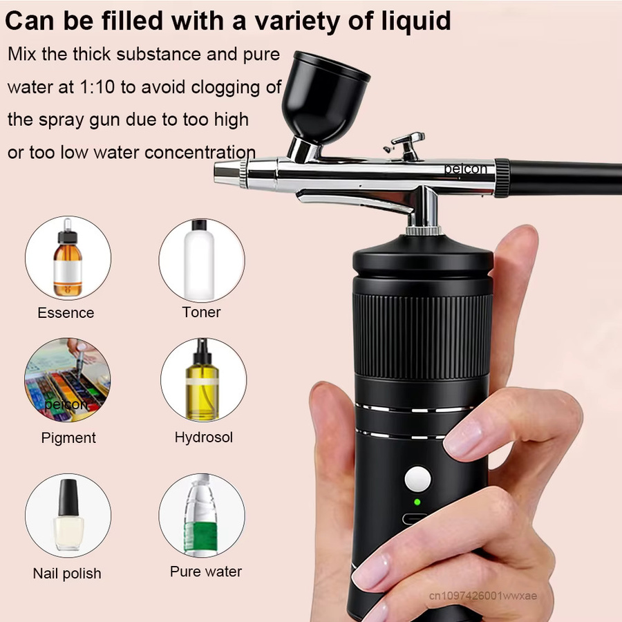 Cooskr Airbrush Mit Kompressor, Schwarz - Bild 6