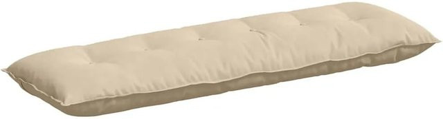 vidaXL Rückenkissen aus Mikrofaserstoff in Creme und Beige, B/H: 160 x 50 cm - Bild 1