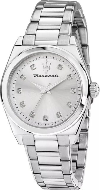 Maserati Damenuhr Velocità, Quarz, Edelstahl, 35 mm, Silber, 5 ATM - Bild 1