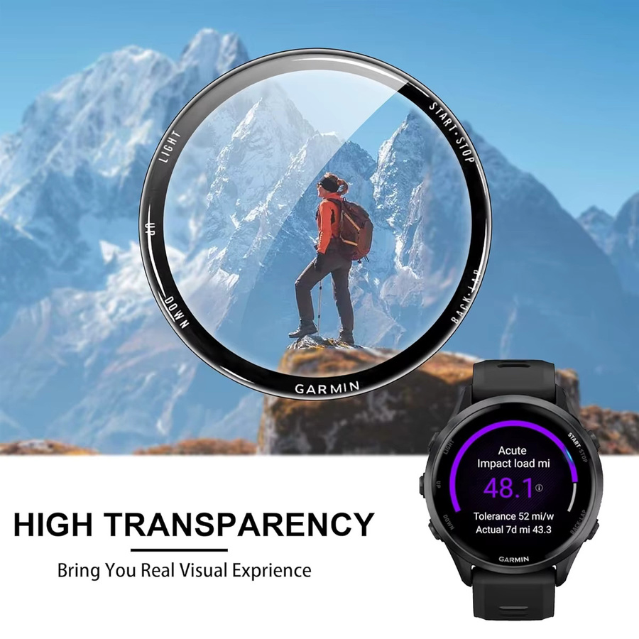 CAOWTAN Schutzfolie für Garmin Forerunner 970 570, transparent, Unisex - Bild 4