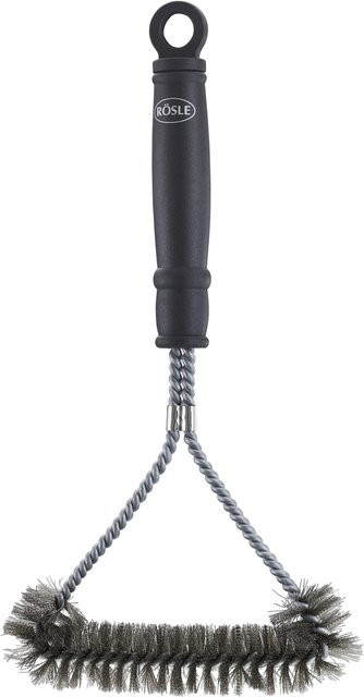Rösle Grillrost-Reinigungsbürste in Schwarz aus Stahl und Kunststoff, Breite: 30 cm, Höhe: 16 cm - Bild 1