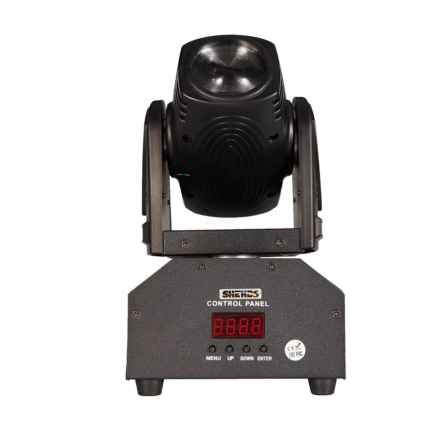 SHEHDS Mini RGBW LED Moving Head Spot Beam 10W in Schwarz für DJ, Party und Bühnenbeleuchtung - Bild 2