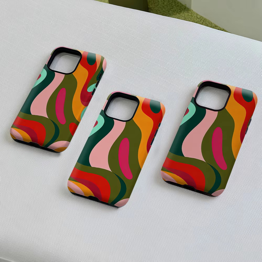Aurea Case Matte Bumper MagSafe Schutzhülle für iPhone 13 bis 17 Pro Max in Multicolour - Bild 4