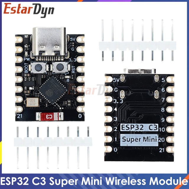 Estardyn ESP32-C3 SuperMini Entwicklungsboard mit WiFi und Bluetooth in Schwarz - Bild 1