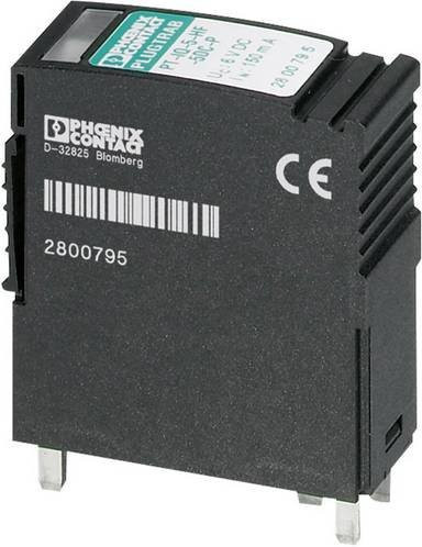 Phoenix Contact 2800796 PT-IQ-5-HF-12DC-P Überspannungsschutz-Stecker für Verteilerschrank, Schwarz, 600mA - Bild 1