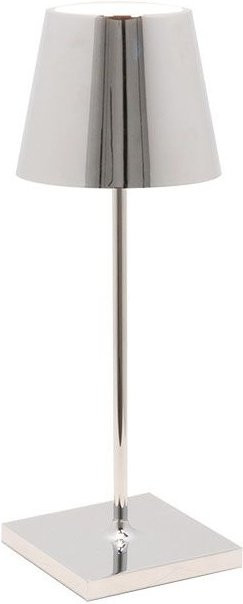 Zafferano Poldina Pro Mini LED-Akkuleuchte in Chrom glänzend mit dimmbarer CCT-Funktion - Bild 1
