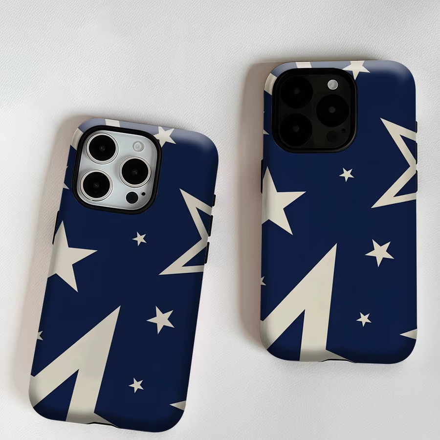 Potdemiel Navy Star Handyhülle mit Magnetfunktion für iPhone 17 16 15 14 13 Pro Max Plus, Double-Layer Tough Case, Blau - Bild 6