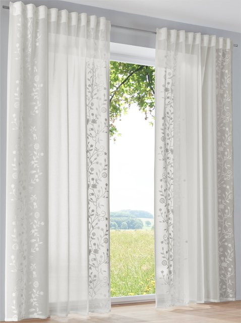 Heine Home Dekostore aus Polyester in Weiß, semi-transparent - Bild 1