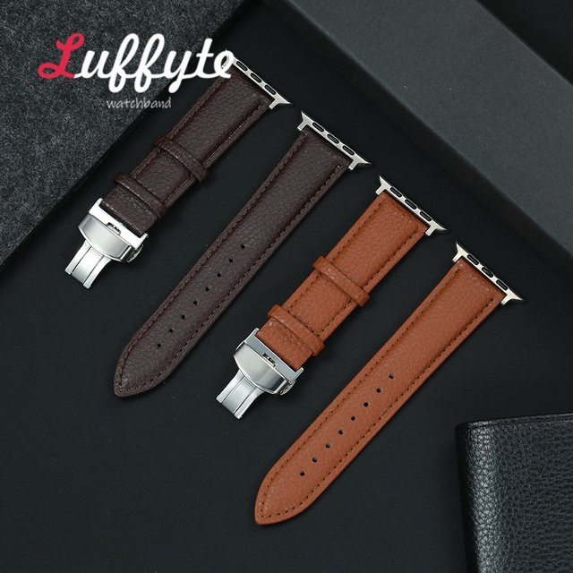 Luffyte Uhrenarmband PU-Leder, Litschi-Korn, Herren - Bild 1