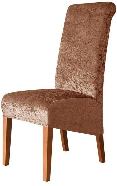 Stuhlhusse mit hoher Rückenlehne in XL-Größe aus goldenem Diamant-Samt, elastische Stretch-Stuhlhusse für Esszimmer und Bankette - Bild 1