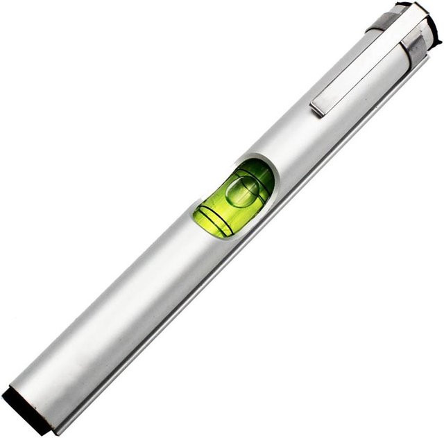 Mini-Stift-Wasserwaage mit magnetischem Schraubendreher von Home, New Feeling in Grau - Bild 1