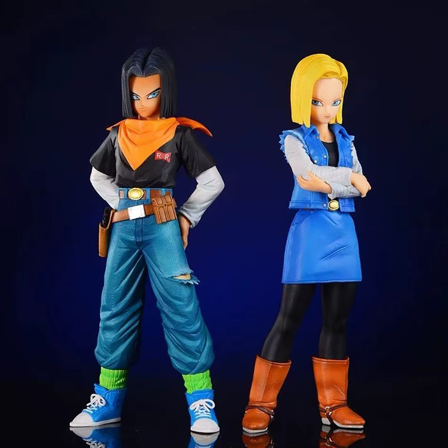 Bandai Dragon Ball Z Anime-Figur Android 17 und 18 aus PVC in Multicolor - Bild 2