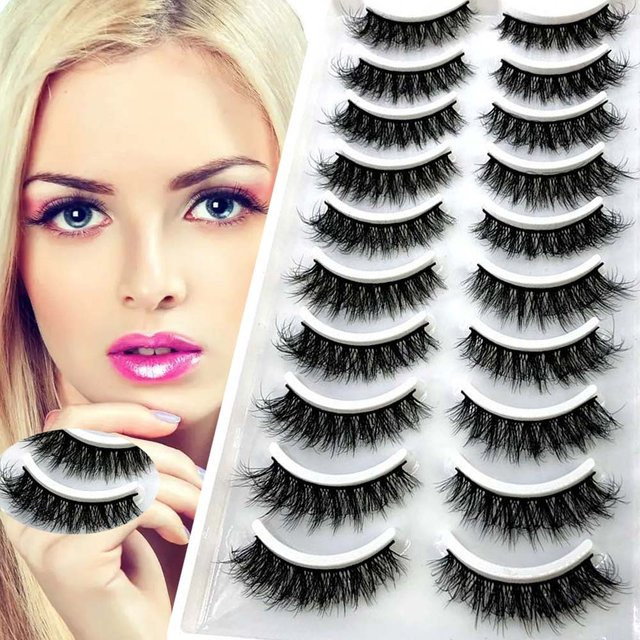 Cilio Faux Cils Künstliche Wimpern, 3D-Nerzwimpern, Black, 10 Paar - Bild 1