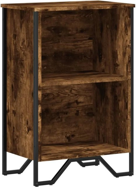 vidaXL Bücherregal modern in Braun aus MDF und Metall, B/T/H: 50 x 31 x 74,5 cm - Bild 1