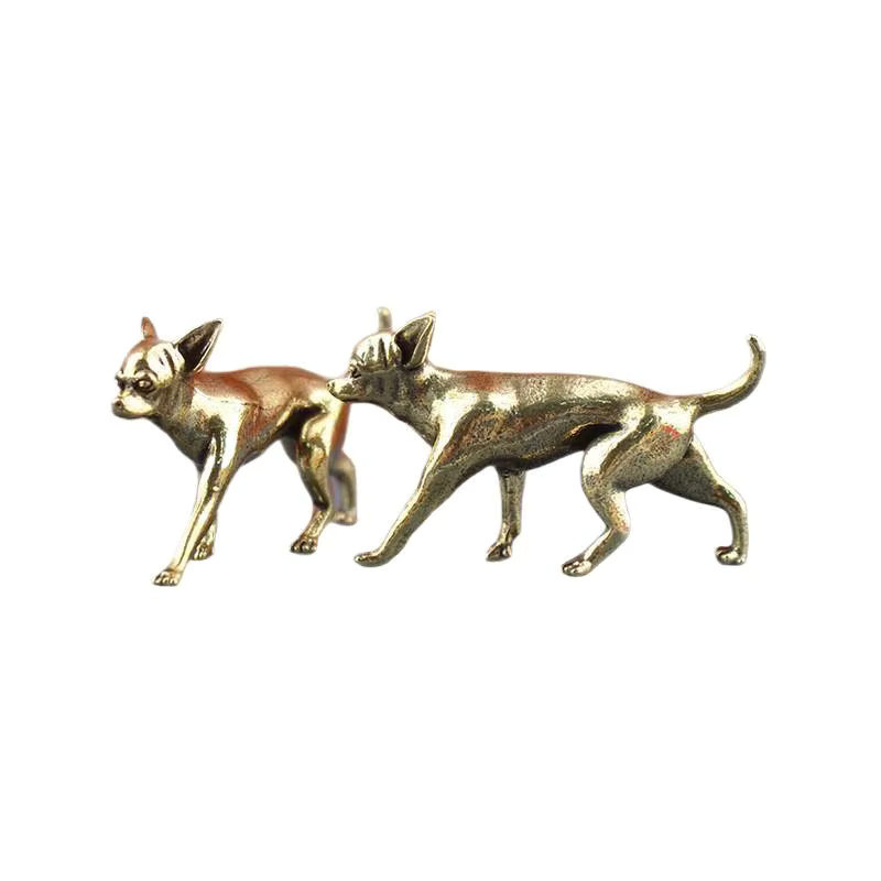 JETTING Messingornament Haarlos Hund in Gold als Tischdekoration - Bild 3
