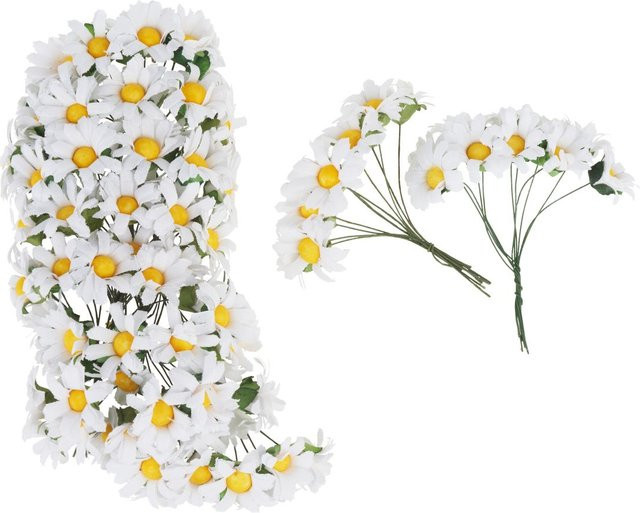 VBS Papierblüten in Weiß, 100 Stück aus Papier - Bild 1