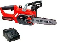 Einhell Akku-Kettensäge GE-LC 18 Li Kit Power X-Change in Rot/Schwarz mit 3,0 Ah Akku, Ladegerät und Ersatzakku - Bild 3