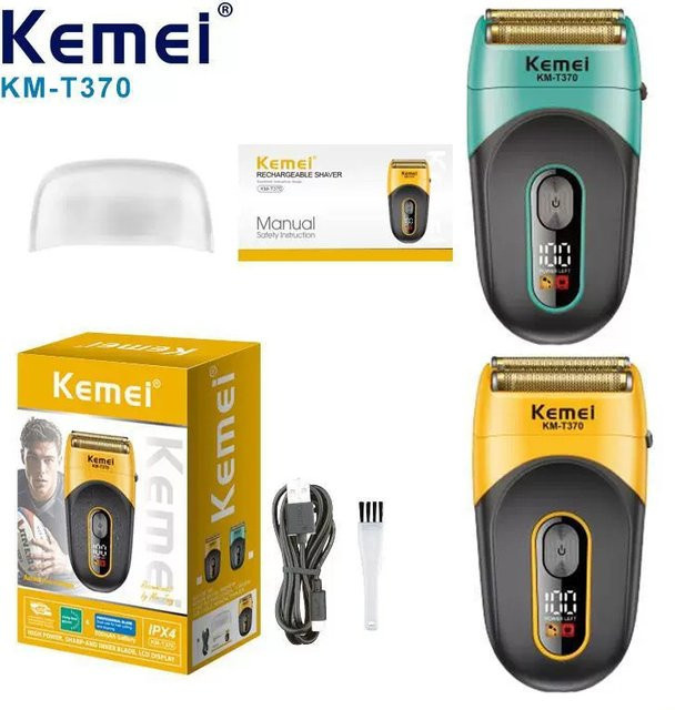 Kemei Folienrasierer Barttrimmer für Herren, KM-T370, wasserdicht - Bild 1