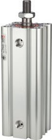 Riegler Kompaktzylinder LINER doppeltwirkend in Silber, Kolonnendurchmesser: 32 mm, Hub: 5 mm, Anschluss: G 1/8 - Bild 1
