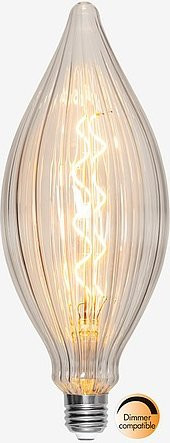 Star Trading LED E27 C100 Linie Glaskugel Leuchtmittel Transparent Warmweiß Vintage - Bild 1
