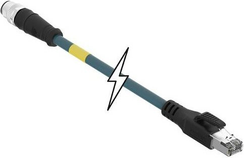 Molex 1201088454 Sensor-Aktor-Steckverbinder konfektioniert in Petrol und Multicolour für Ethernet/LAN - Bild 1